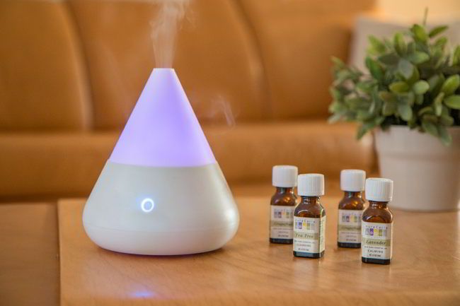 Diffuse essential oils into the air