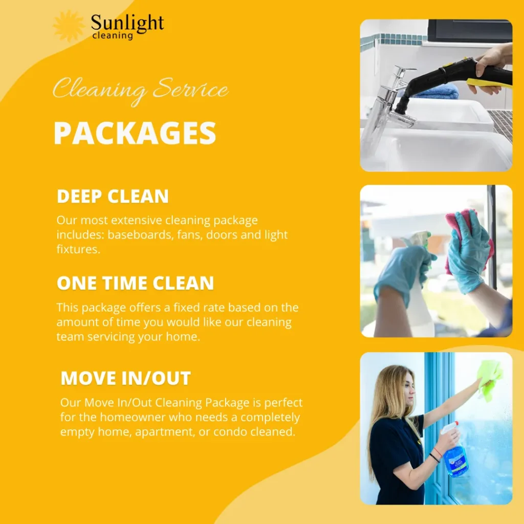 Packages - Deep Clean - One time and Move in out