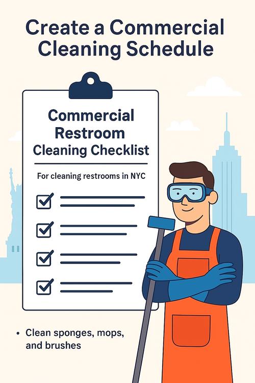 schedule restroom cleanup